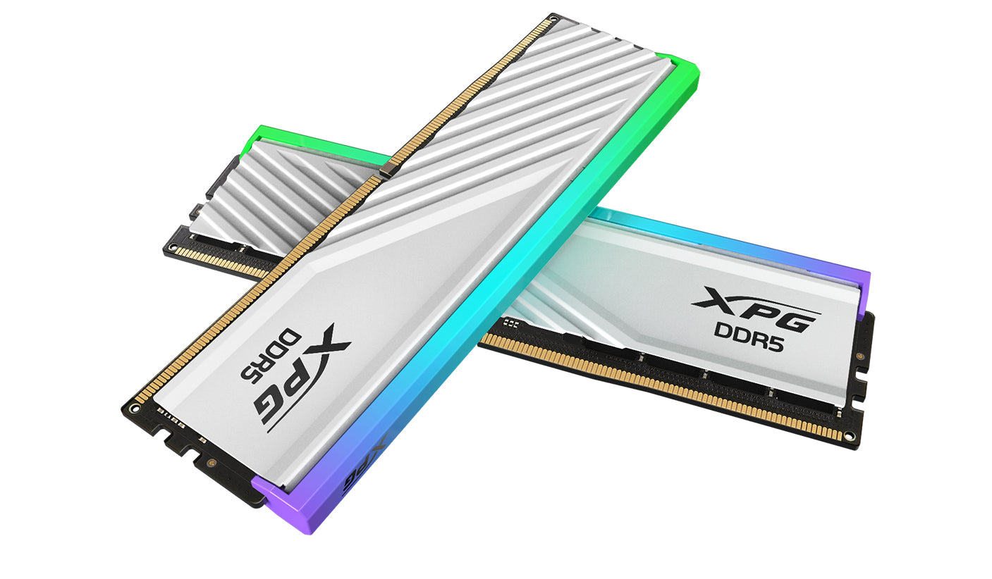 Memoria RAM ADATA XPG LANCER BLADE RGB - DDR5 KIT 2X24GB UDIMM 6000MT/s. Disipador aluminio BLANCO. AX5U6000C3024G-DTLABRWH Memoria RAM ADATA XPG LANCER BLADE RGB - DDR5 KIT 2X24GB UDIMM 6000MT/s. Disipador aluminio BLANCO. AX5U6000C3024G-DTLABRWH